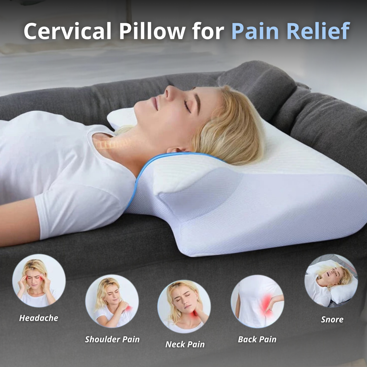 ErgoDream | Ultimate 2-in-1 Ergonomic Cervical Pillow